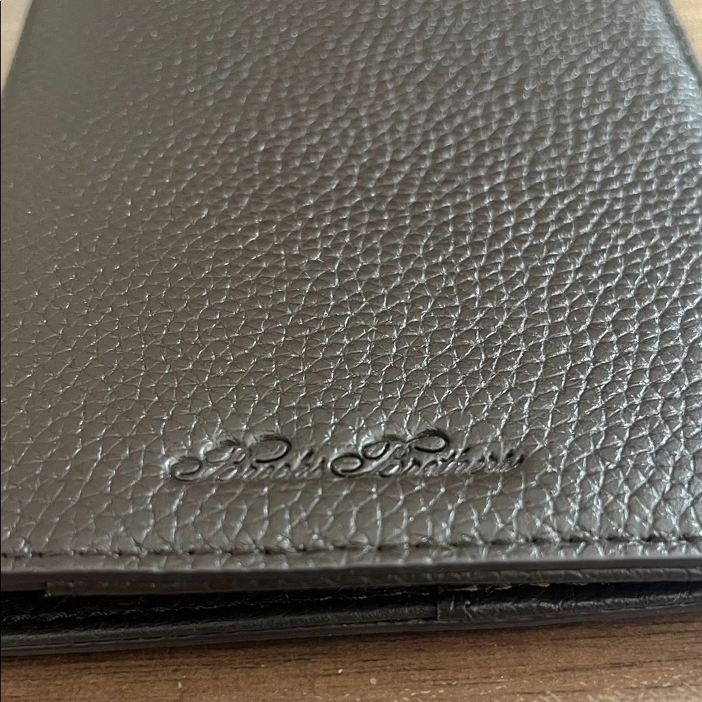 Brooks Brothers Brown Leather Passport Case